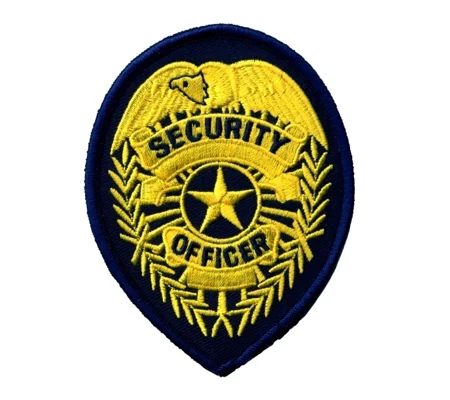 Shield Patch - Security Officer Star Center Gold - Midnight