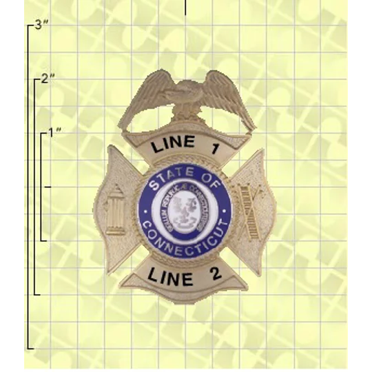 Quick Ship Custom Fire Rescue Police Security Badge 10