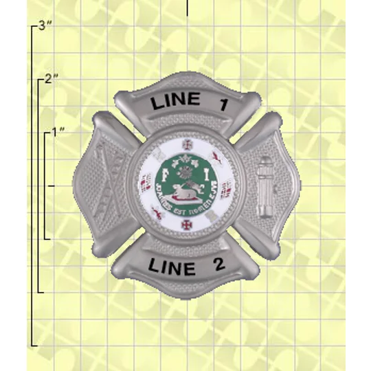 Quick Ship Custom Fire Rescue Police Security Badge 12