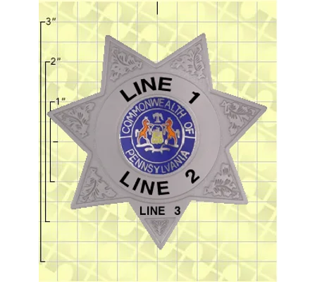Quick Ship Custom Fire Rescue Police Security Badge 15