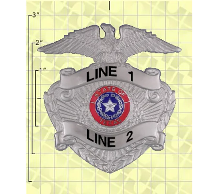 Quick Ship Custom Fire Rescue Police Security Badge 17