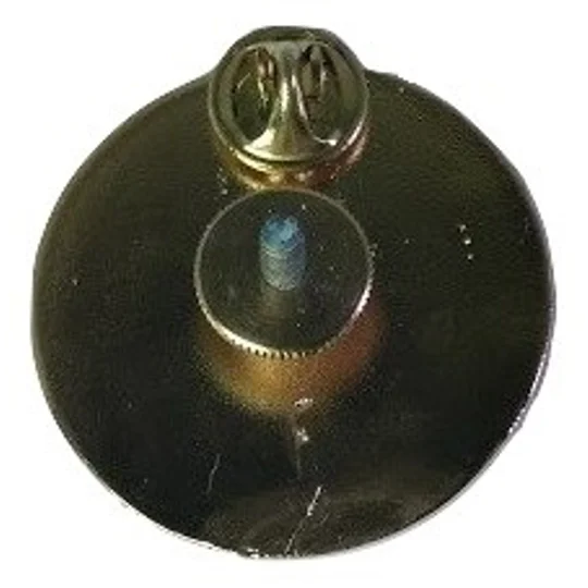 Fire Malteese Disc Hat Pin Screw Post Insignia Class A Gold