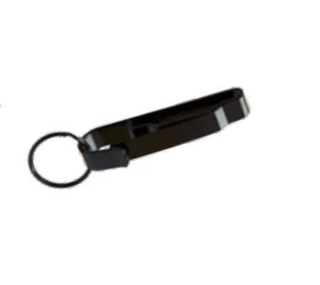 Solid Steel Key Clip Tactical Black