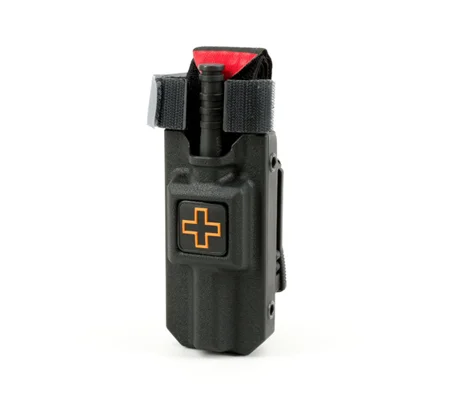 CAT Tourniquet Rigid TQ Case Cross Front MOLLE Pals Black