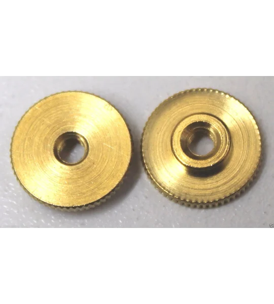 Brass Insignia Screw Back Nut Hat Device Backing