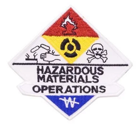 3.25" Embroidered Haz Mat Hazardous Materials Operations Patch