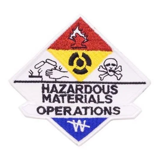 3.25" Embroidered Haz Mat Hazardous Materials Operations Patch
