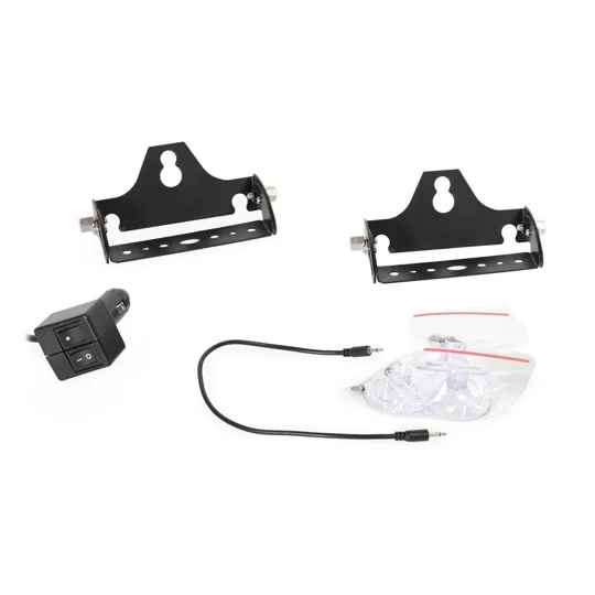 4 TIR 3 Watt Emergency LED Dash Deck Light With Mount