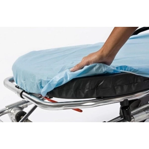 Stretcher Cot Sheet Snug-Fit® Fitted 40 X 89 Inch Blue
