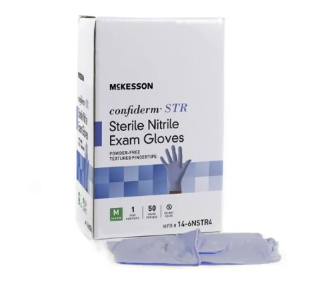 Sterile Nitrile Exam Gloves Ambidextrous Textured 1 Pair Large