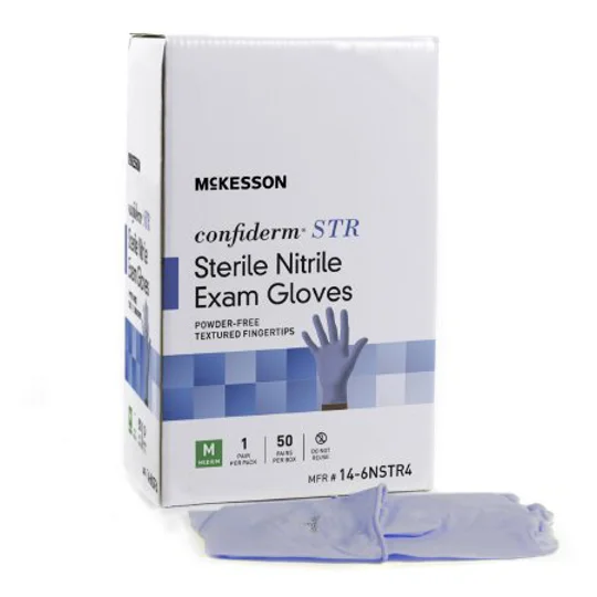 Sterile Nitrile Exam Gloves Ambidextrous Textured 1 Pair Large