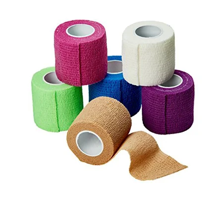 Cohesive Bandage 1 X 5 Yard Compression Self-Adherent Closure Color
