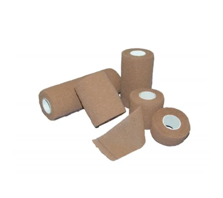 Cohesive Bandage 1 Inch X 1 Yard Compression Self-Adherent Closure Tan