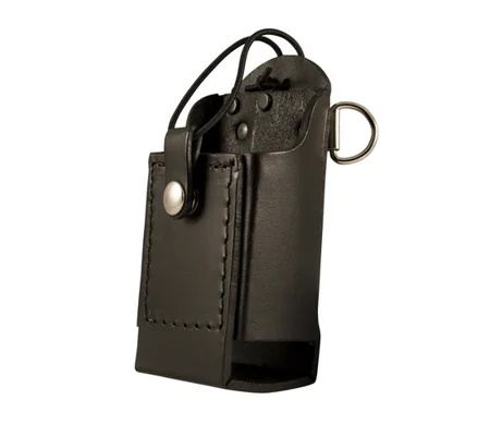 Firefighter Leather Radio Case Universal with D Rings