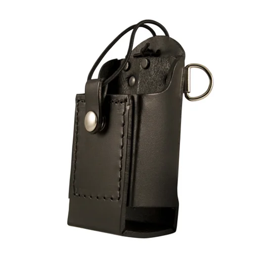 Firefighter Leather Radio Case Universal with D Rings