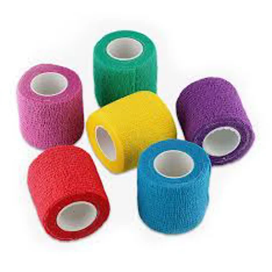Self Adherent Bandage Roll Assorted Colors 2" x 5 Yards Sports Wrap