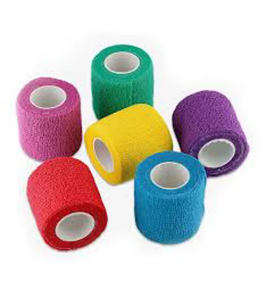 Self Adherent Bandage Roll Assorted Colors 3" x 5 Yards Sports Wrap