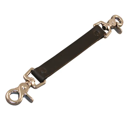 Leather NYFD Firemans Sway Strap Plain 5" Black