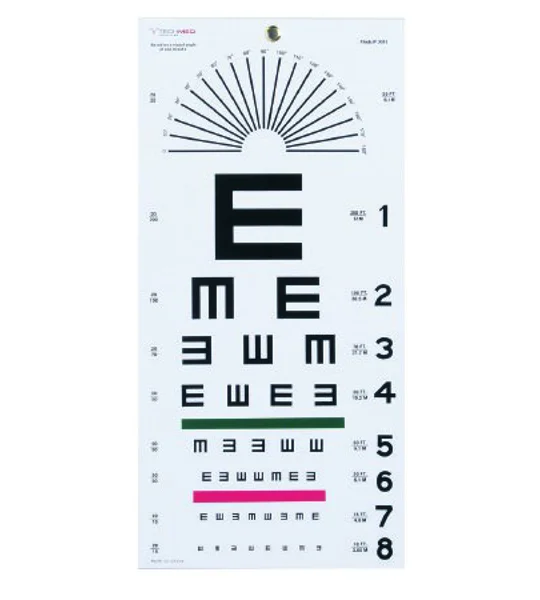 Eye Test Chart 20 Feet Falling E