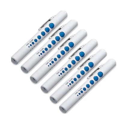 Disposable Penlight with Easy Reference Pupil Gauge White 6 Pack