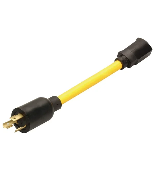 3 Prong Twist N Lock to Regular Household Outlet Adapter Fire Rescue