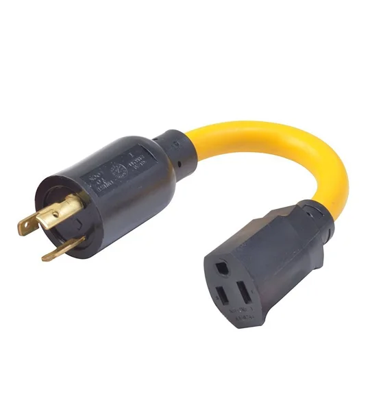 3 Prong Twist N Lock to Regular Household Outlet Adapter Fire Rescue
