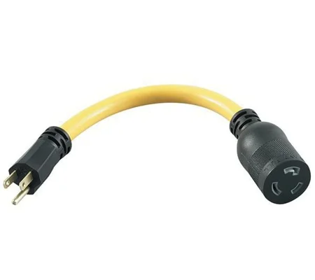 3 Prong Regular Household Outlet to Twist N Lock Adapter PPV Fan Fire