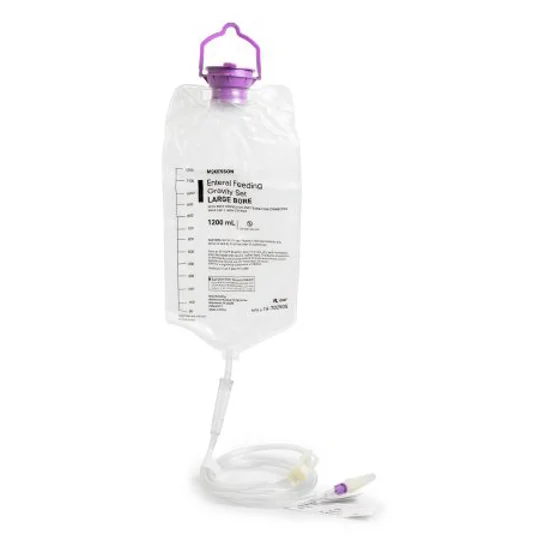 Gravity Feeding Bag Set 1200 mL Gravity Large Bore Snap Cap