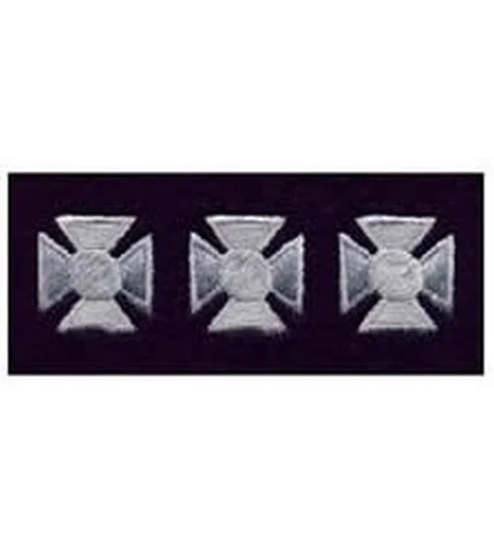 Maltese Cross Years of Service Felt Class A Sleeve Silver on Black