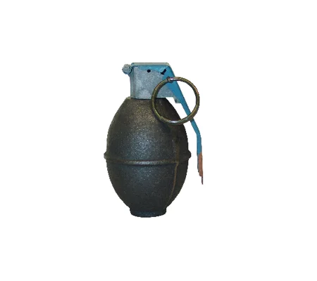 Inert Grenade Paperweight Lemon Style