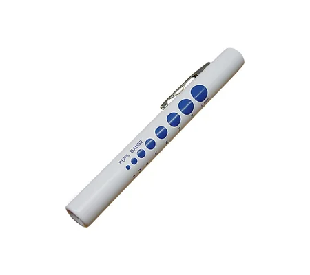 Disposable Penlight with Easy Reference Pupil Gauge White