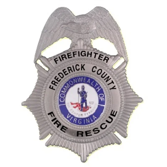 Frederick County Fire Rescue Silver Breast Badge
