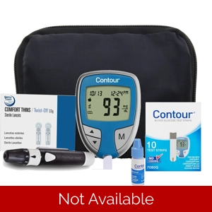 Ascensia Bayer Contour Blood Glucose Meter Complete Kit Set
