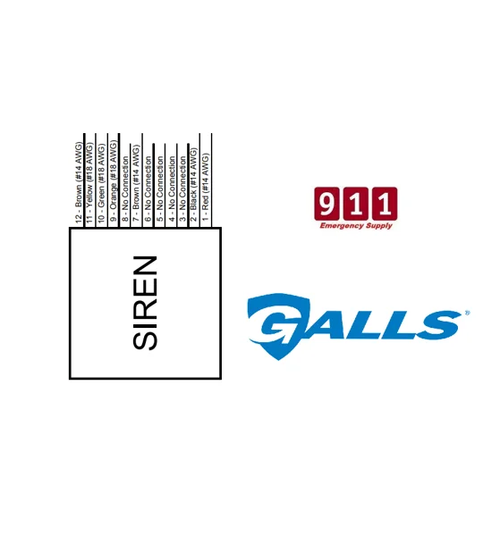 Galls Power Harness Plug Cable 12 Pin ST105