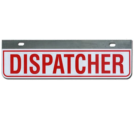 Aluminum Rider License Plate Fire Rescue Title: Dispatcher