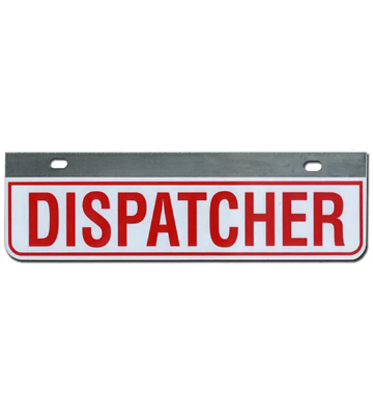 Aluminum Rider License Plate Fire Rescue Title: Dispatcher