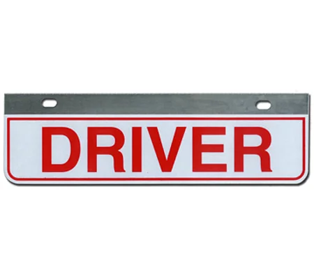 Aluminum Rider License Plate Fire Rescue Title: Crew Driver