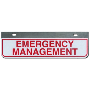 Aluminum Rider License Plate Fire Rescue Title: Emergency Management