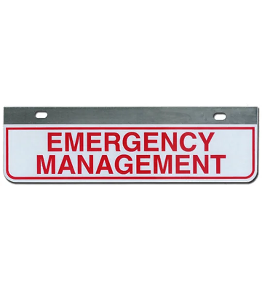 Aluminum Rider License Plate Fire Rescue Title: Emergency Management