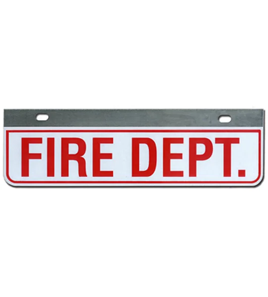 Aluminum Rider License Plate Fire Rescue Title: Fire Dept