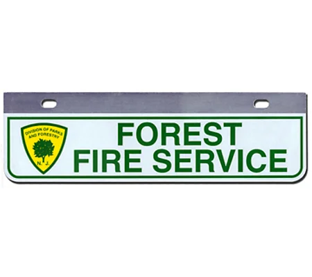 Aluminum Rider License Plate Fire Rescue Title: Forest Fire NJ