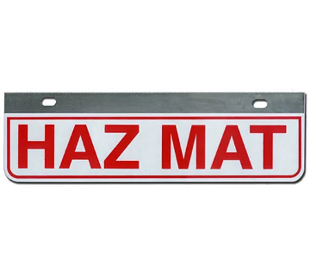Aluminum Rider License Plate Fire Rescue Title: HazMat