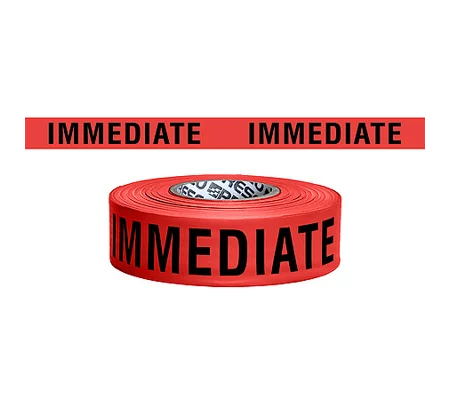 Triage Tape Printed Title Mass Causality MCI Red Immediate