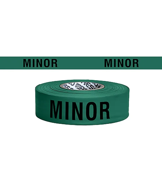 Triage Tape Printed Title Mass Causality MCI Green Minor