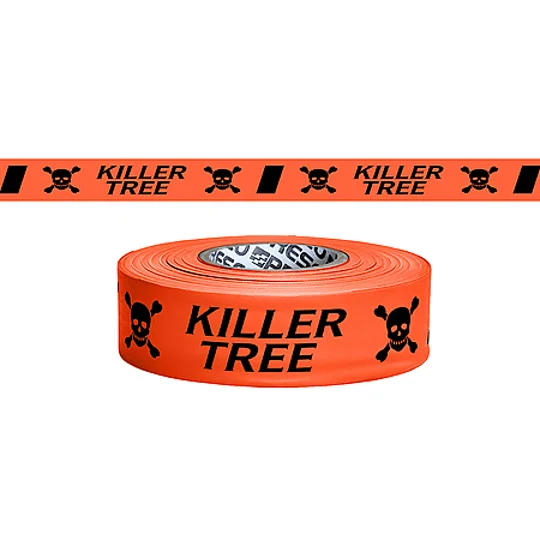 Printed Forestry Wildfire Flagging Tape Killer Tree 150' Roll