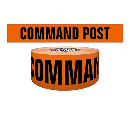 Triage Area Printed Barricade Tape Command Post 1000'