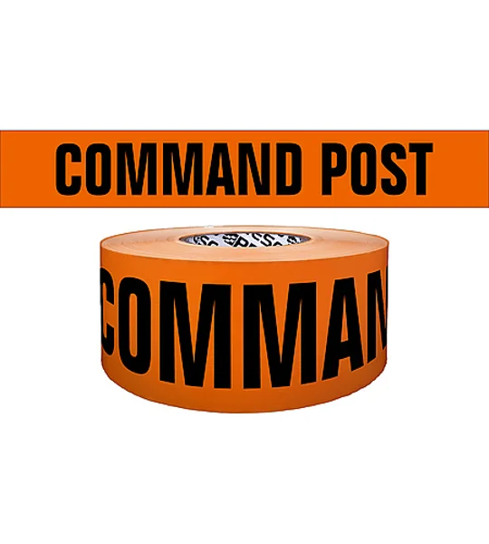 Triage Area Printed Barricade Tape Command Post 1000'