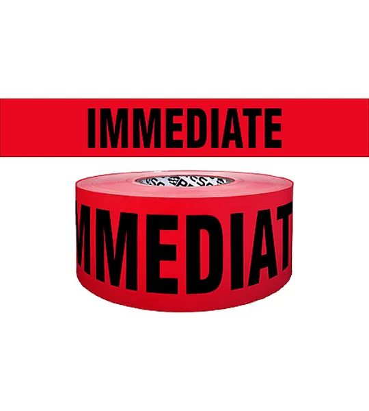 Triage Area Printed Barricade Tape Immediate 1000'