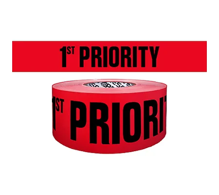 Triage Area Printed Barricade Tape 1st Priority 1000'