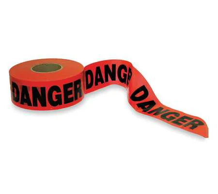 Barricade Tape 3" X 1000' Red - Black Danger